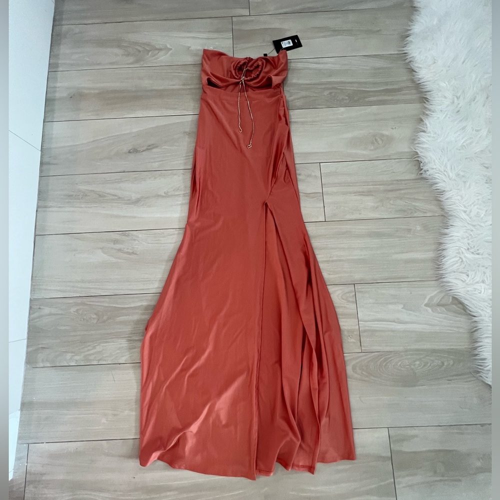 Fashionova Orange Dress Size Small